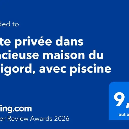 Privée Dans Spacieuse Maison Du Périgord, Avec Piscine